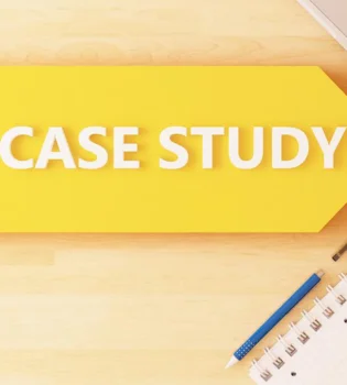 A visual illustration of the writing process for an technical case study writing services.